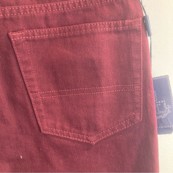 TRUSSARDI JEANS Sz 29 x 31 High  Rise Tapered Legs Made in Italy New - Picture 12 of 13